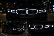 BMW 3 Serie G20/G21 2018– M-Look LED nierroosters (2022+, hoogglans zwart) foto 6