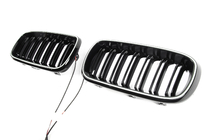 BMW X5 F15 2013–2018 BMW niergrilles M-look LED (glanzend zwart) foto 3