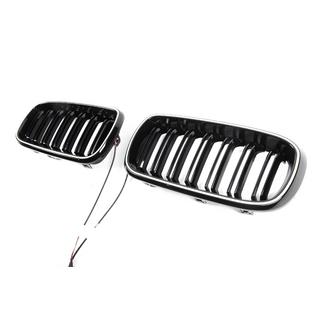 BMW niergrilles M-look LED (glanzend zwart) foto 3