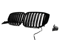 BMW X5 G05 2019–2026 Niergrille 1 Bar LED (2019-2022, hoogglans zwart) foto 3