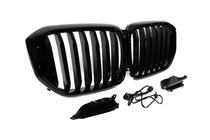 BMW X5 G05 2019–2026 Niergrille 1 Bar LED (2019-2022, hoogglans zwart) foto 8