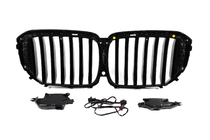 BMW X5 G05 2019–2026 Niergrille 1 Bar LED (2019-2022, hoogglans zwart) foto 9