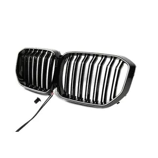 BMW nierengrille M-Look LED (2019-2022, hoogglans zwart) foto 2