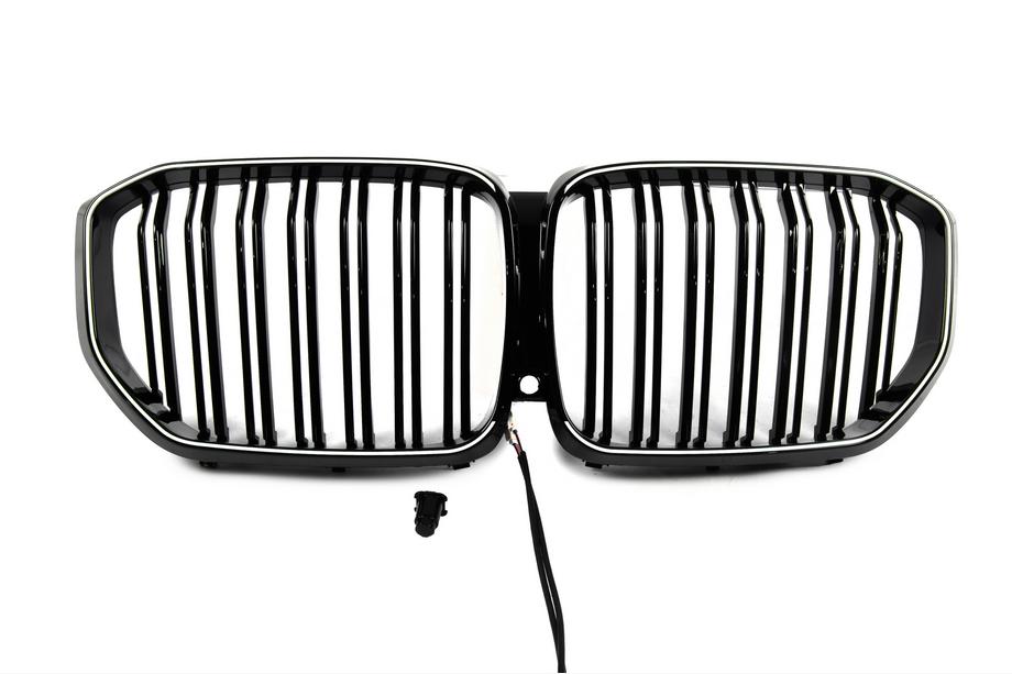 BMW X5 G05 2019–2026 BMW nierengrille M-Look LED (2019-2022, hoogglans zwart) Image
