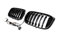 BMW X4 G02 2018– Niergrilles 1 Bar LED (2018-2021, glanzend zwart) foto 7