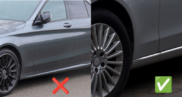 Mercedes C-klasse W205 2014–2021 Premium voorspatlappen (voor Base, 2 stuks) foto 2