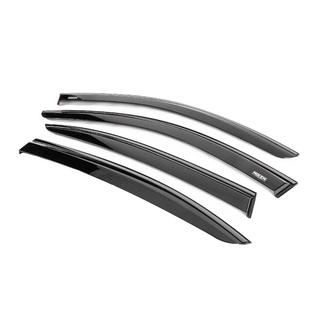 Winddeflectors met zwarte sierlijst Niken Luxury (4 stuks) BMW 3-serie E90/E91 2005–2011 foto 2