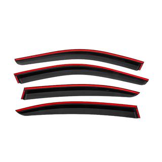 Winddeflectors met zwarte sierlijst Niken Luxury (4 stuks) BMW 3-serie E90/E91 2005–2011 foto 4