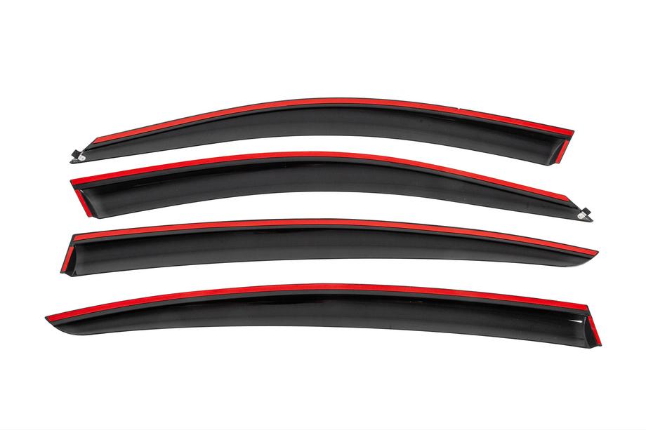BMW 5 Serie G30/G31 2017–2023 Winddeflectors met zwarte sierlijst Niken Luxury (4 stuks) Foto 4