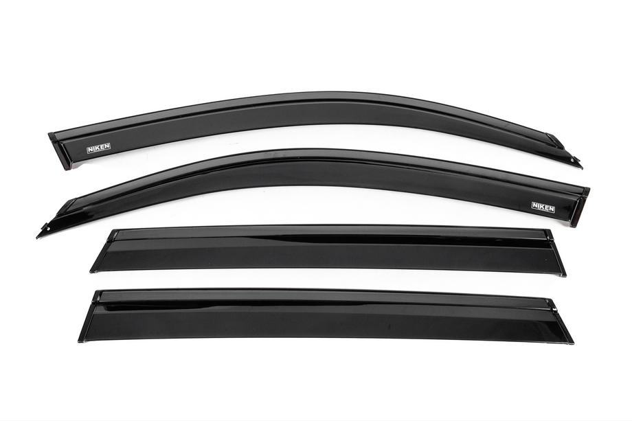 BMW X5 G05 2019–2026 Winddeflectors met zwarte sierlijst Niken Luxury (4 stuks) Foto 1