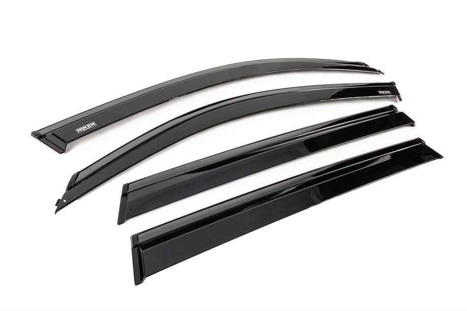 BMW X5 G05 2019–2026 Winddeflectors met zwarte sierlijst Niken Luxury (4 stuks) Foto 3