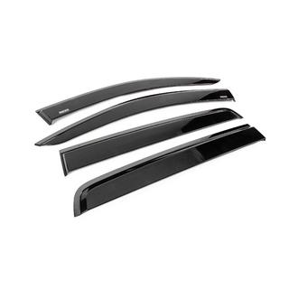 Raamwindschermen met zwarte sierlijst Niken Luxury (2015-2022, 4 stuks) Ford Ranger 2011–2022 foto 3