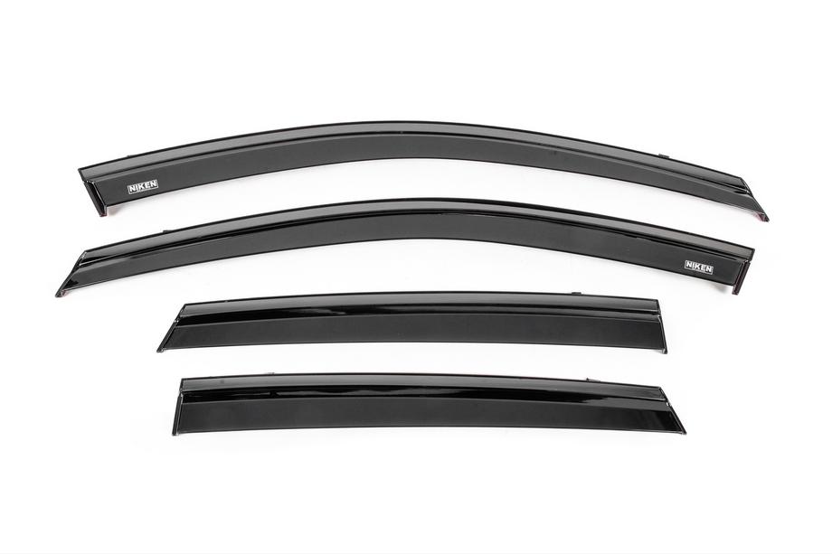 Hyundai Tucson NX4 2021– Winddeflectors met zwarte sierlijst Niken Luxury (4 stuks) Foto 1
