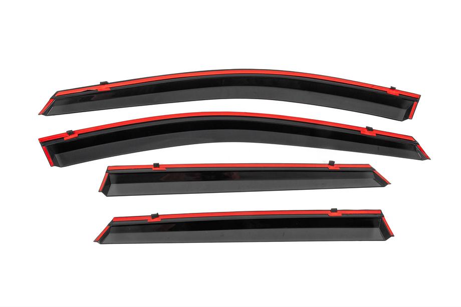 Hyundai Tucson NX4 2021– Winddeflectors met zwarte sierlijst Niken Luxury (4 stuks) Foto 4