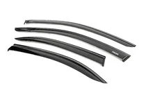 Mercedes C-klasse W204 2007–2015 Winddeflectors met zwarte sierlijst Niken Luxury (4 stuks) foto 2