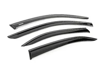 Mercedes C-klasse W204 2007–2015 Winddeflectors met zwarte sierlijst Niken Luxury (4 stuks) foto 3