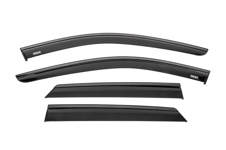 Mercedes ML W164 2005–2011 Winddeflectors met zwarte sierlijst Niken Luxury (4 stuks) Foto 1