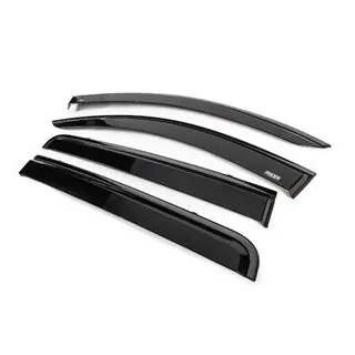 Winddeflectors met zwarte sierlijst Niken Luxury (4 stuks) foto 2