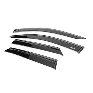 Winddeflectors met zwarte sierlijst Niken Luxury (4 stuks) Peugeot 3008 2016–2023 foto 2