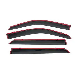 Winddeflectors met zwarte sierlijst Niken Luxury (4 stuks) foto 4