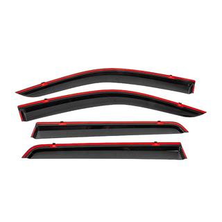 Winddeflectors met zwarte sierlijst Niken Luxury (4 stuks) foto 4