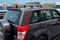 Suzuki Grand Vitara 2005–2017 Dakdragers (dwarsbalken) voor originele bevestigingspunten Ecem V3 (2 stuks) Grijs, 110 cm foto 5