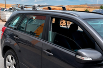 Suzuki Grand Vitara 2005–2017 Dakdragers (dwarsbalken) voor originele bevestigingspunten Ecem V3 (2 stuks) Grijs, 110 cm foto 8