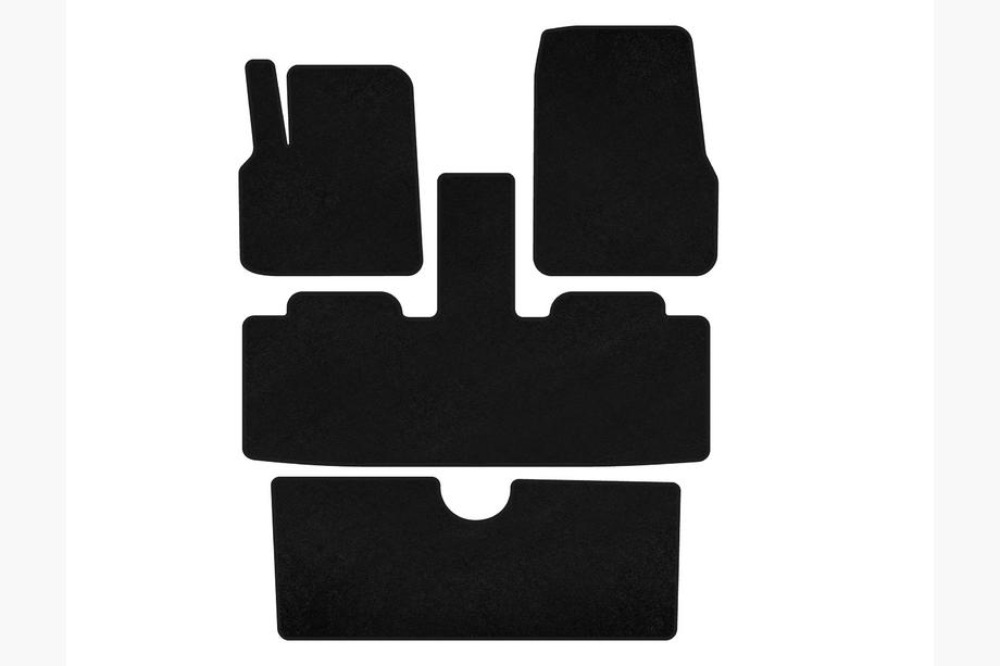 Renault Espace 2002–2014 Deluxe stoffen automatten (7-zits, 3 rijen, zwart) Image