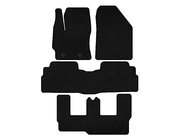 Toyota Verso 2009–2018 Deluxe textielen automatten (3 rijen, 7-zits, zwart) foto 1