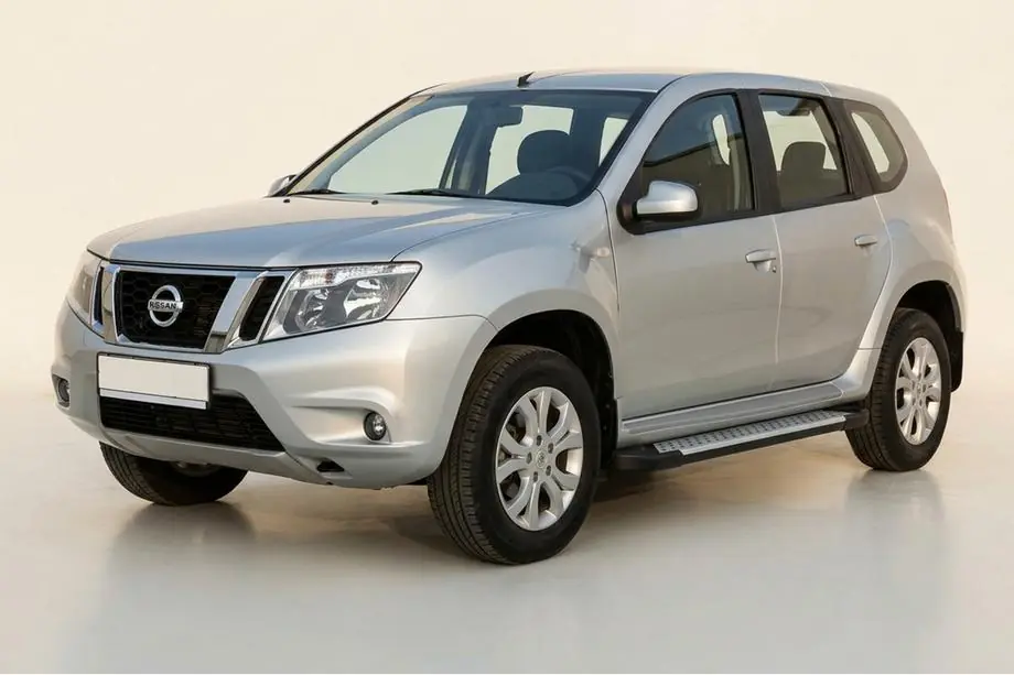 Nissan Terrano 2014– Side steps Allmond Grey (set van 2, aluminium) Image