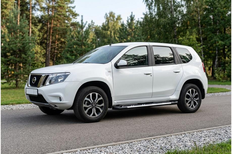 Nissan Terrano 2014– Sunrise side steps (set van 2, aluminium) Image