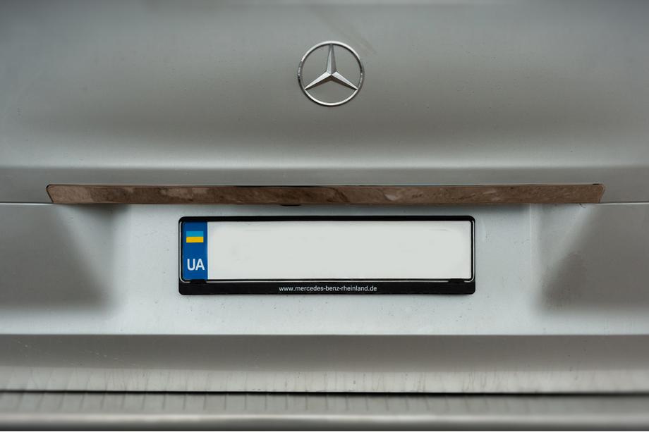 Mercedes Vito/V-klasse W447 2014– Brede sierlijst boven kenteken (RVS) Carmos - Turks staal Image