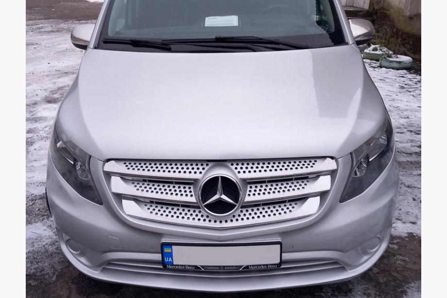 Mercedes Vito/V-klasse W447 2014– Grille sierlijsten 2014-2020 (5-delig, RVS) Carmos - Turks staal Image
