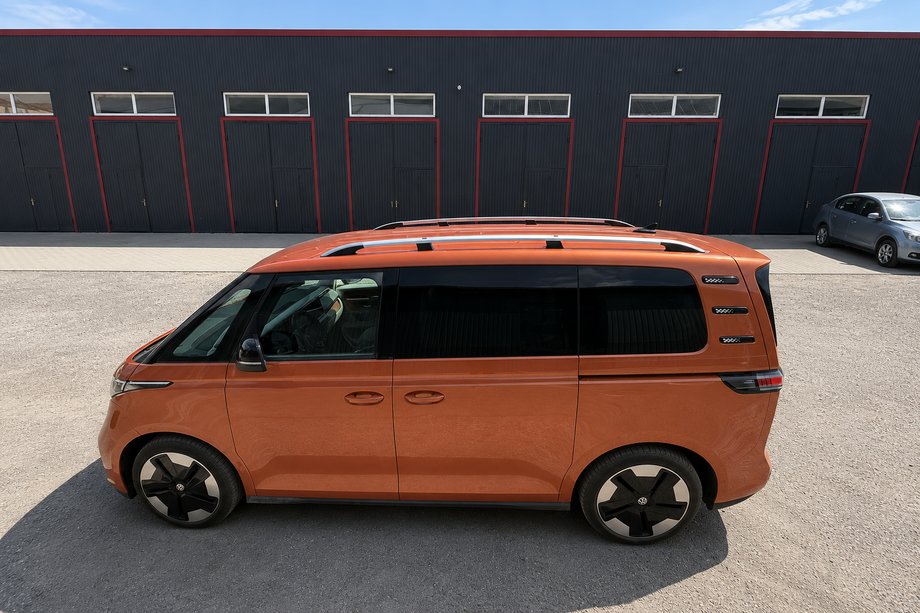 Volkswagen ID BUZZ 2022– Dakrails chroom (Turks design) Metalen voet Foto 2