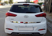 Hyundai I-20 2014–2020 Kofferrandbescherming 2014-2018 (RVS) foto 1