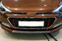 Hyundai I-20 2014–2020 RVS sierlijst voor bumpergrille 2014-2018 foto 1