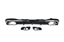 Mercedes S-class W223 2020– Achterdiffuser met AMG S63 Silver uitlaatsierstukken foto 11