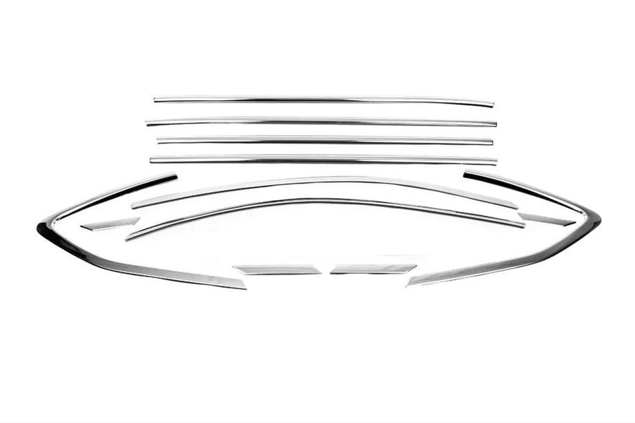 Hyundai Tucson TL 2016–2021 Complete raamomlijsting set (12 stuks, RVS) Foto 1
