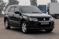 Suzuki Grand Vitara 2005–2017 Voorbumperbeschermbeugel ST008 Black (rvs) foto 3