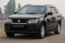 Suzuki Grand Vitara 2005–2017 Voorbumperbeschermbeugel ST008 Black (rvs) foto 4