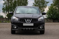 Nissan Qashqai 2010–2014 Voorbumperbeugel ST009-15 Black (RVS) foto 2