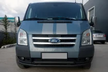 Ford Transit 2000–2014 Voorste bullbar ST014 Black (2006-2014, roestvrij staal) foto 1