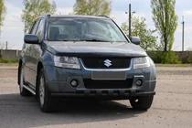 Suzuki Grand Vitara 2005–2017 Voorste bullbar ST015 Black (RVS) foto 2