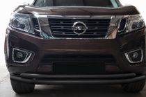 Nissan Navara/NP300 2016– Nudge bar voorzijde ST017 Black (RVS) foto 1