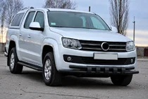 Volkswagen Amarok 2010–2022 Frontbeschermbeugel F3-08.7 Black (RVS) foto 4
