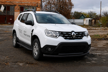 Renault Duster 2018–2024 Frontbeschermbeugel F3-10 Black (RVS) foto 3