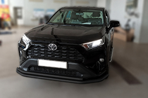 Toyota Rav 4 2019–2025 Frontbescherming F3-10 Black (RVS) foto 3