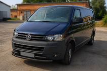 Volkswagen T5 2010–2015 Frontbescherming F3-42 Black (RVS) foto 2