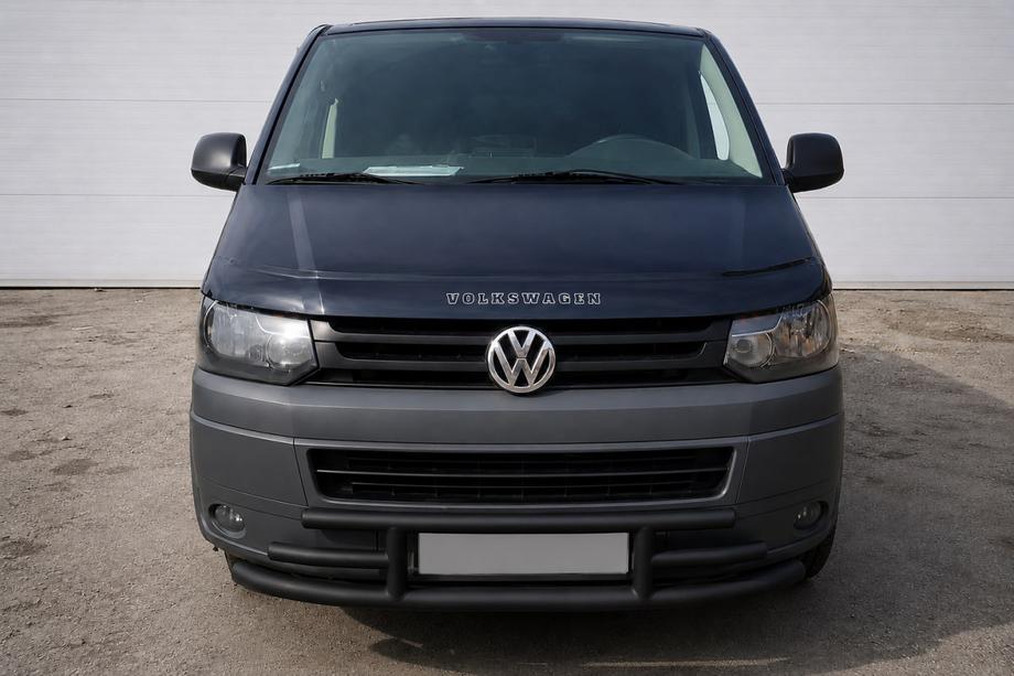 Volkswagen T5 2010–2015 Frontbescherming F3-42 Black (RVS) Image