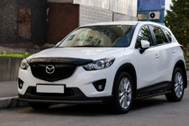 Mazda CX-5 2012–2017 Voorbumperbescherming ST008 Black (RVS) foto 2